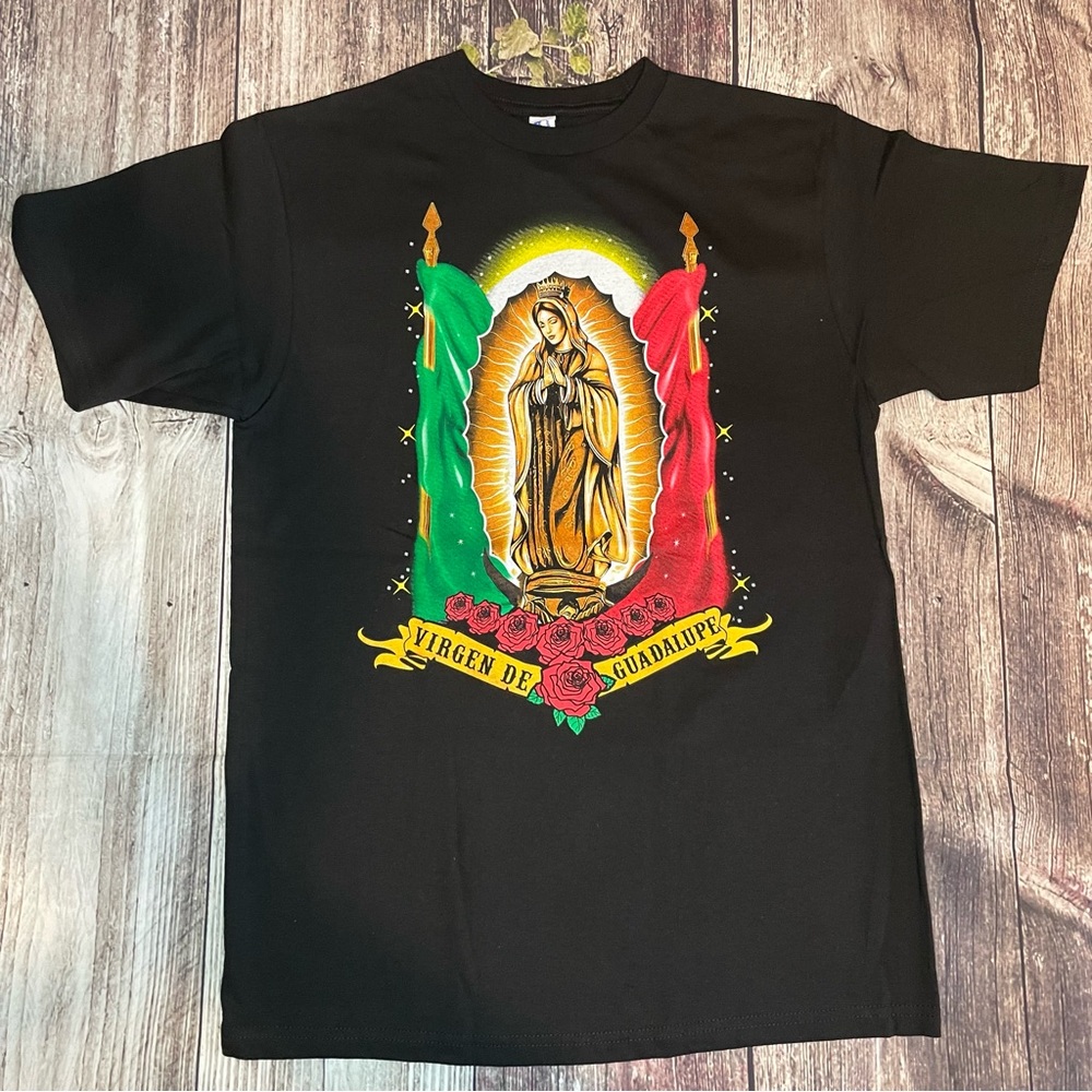 Virgen de Guadalupe Bandera Mexicana